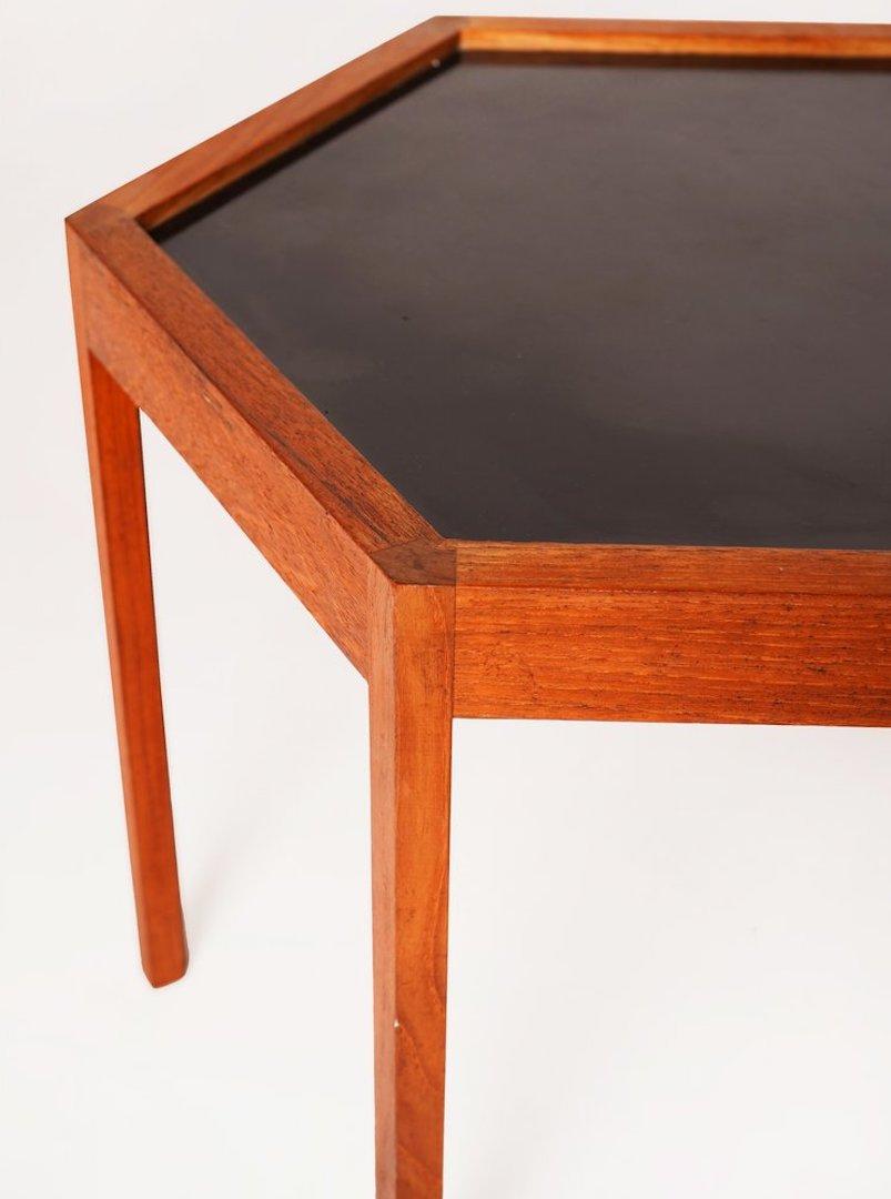 Danish Hans C. Andersen Hexagonal Side Table