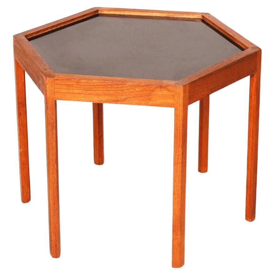Hans C. Andersen Hexagonal Side Table