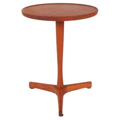 Hans C. Andersen Teak Pedestal Side Table