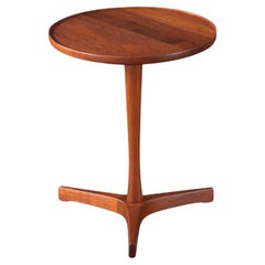 Hans C. Andersen Tripod Teak Side Table for Artex