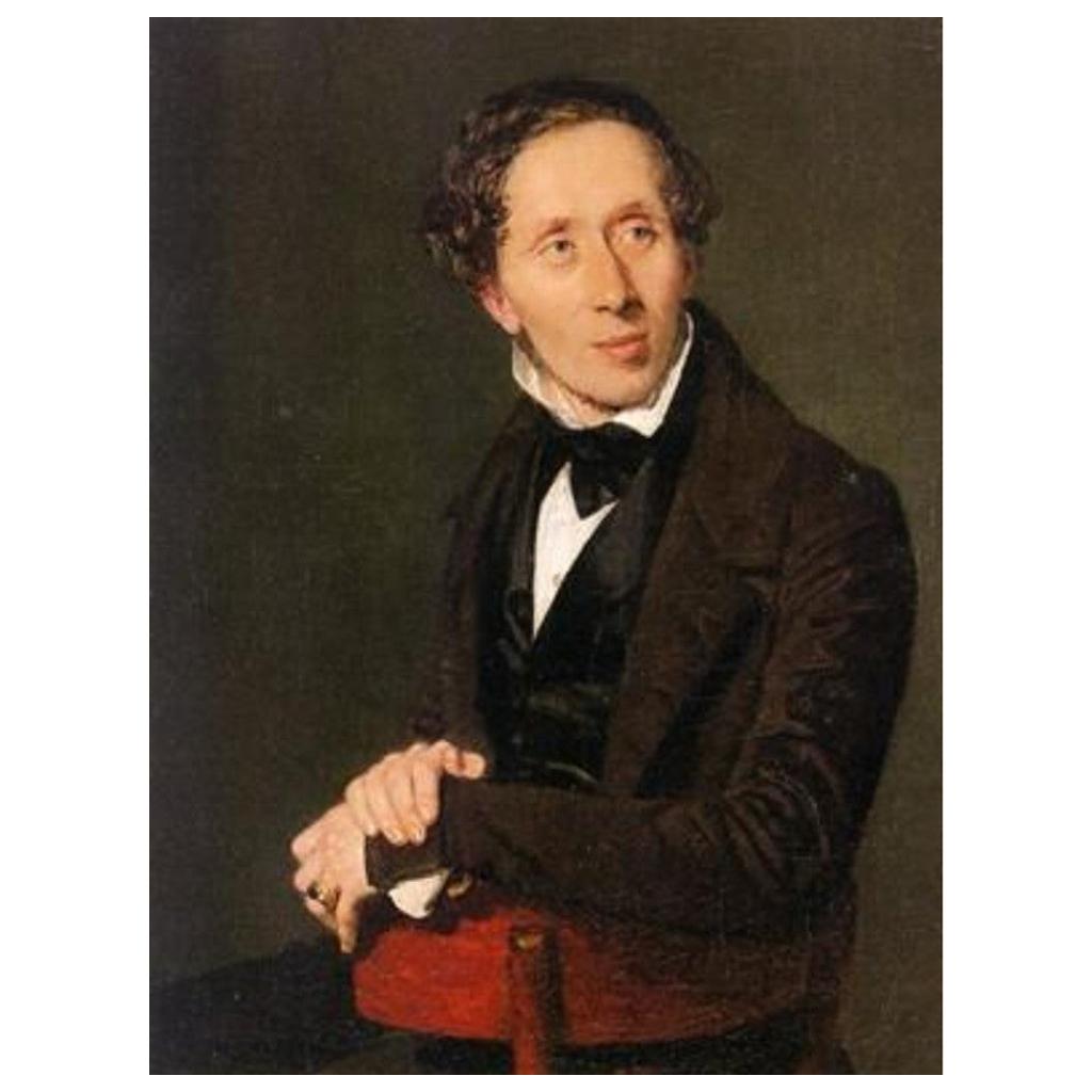 Hans Christian Andersen: authentisches Haarstrang