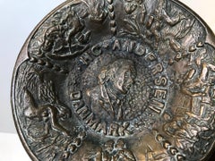 Hans Christian Andersen Bronze Dish with Fairy Tales, 1920s