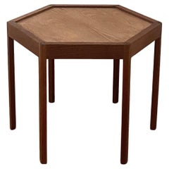 Mesa auxiliar Hans Christian Andersen de teca y roble, Dinamarca, años 60