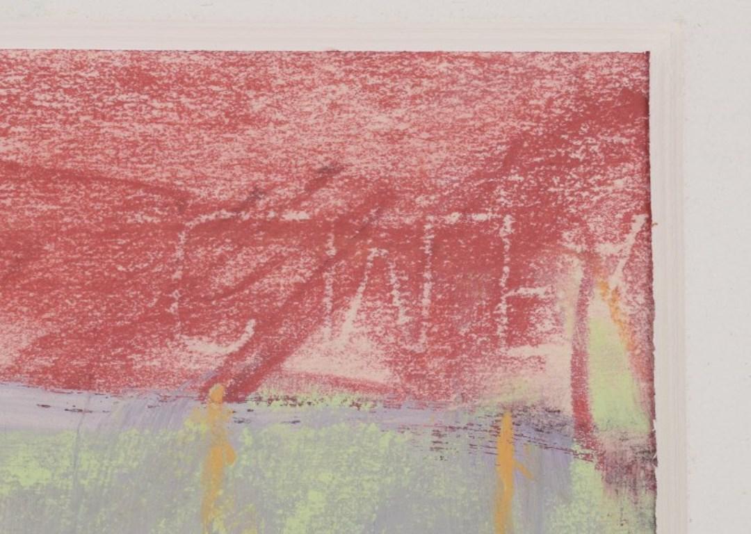 Hans Christian Rylander. Farbiger Bleistift auf Papier. Porträt eines Mannes. im Zustand „Hervorragend“ im Angebot in København, Copenhagen