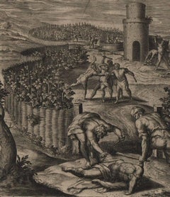 Parable of the Vineyard - 1585 Old Master Engraving Religious