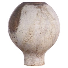 Hans Coper, Frühe Steingut-Kugeltopf, um 1953, Sgraffito-Ritzungen, signiert
