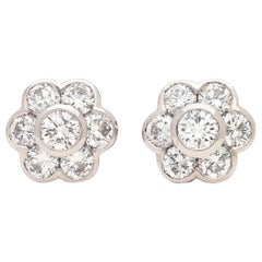 Hans D. Kreiger Diamond Stud Earrings