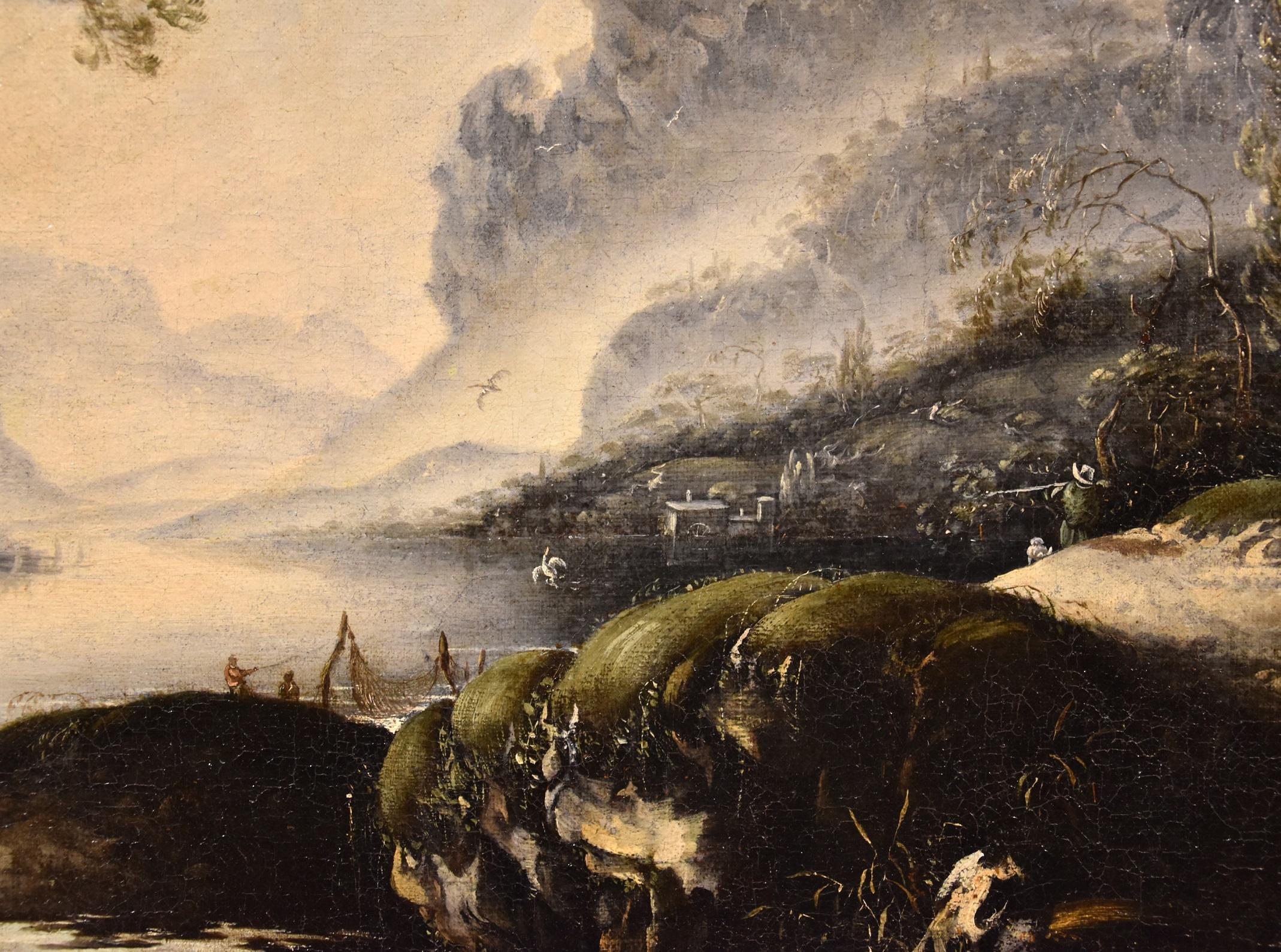 De Jode Winter Landschaftsgemälde Öl auf Leinwand Alter Meister 17. Jahrhundert Flämische Kunst im Angebot 3