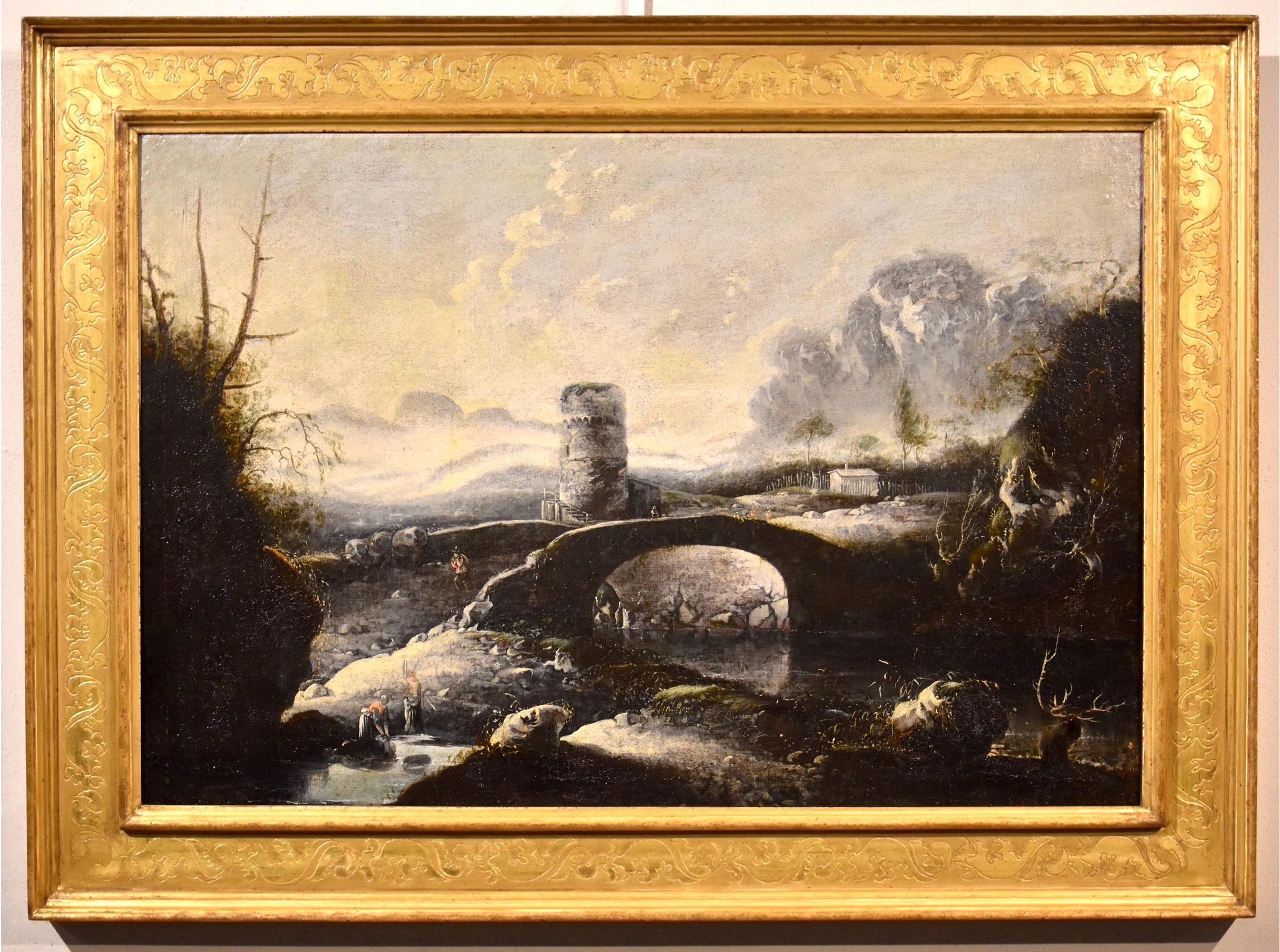 Winter Landscape De Jode Paint Oil on canvas Old master 17th Century Flemish Art