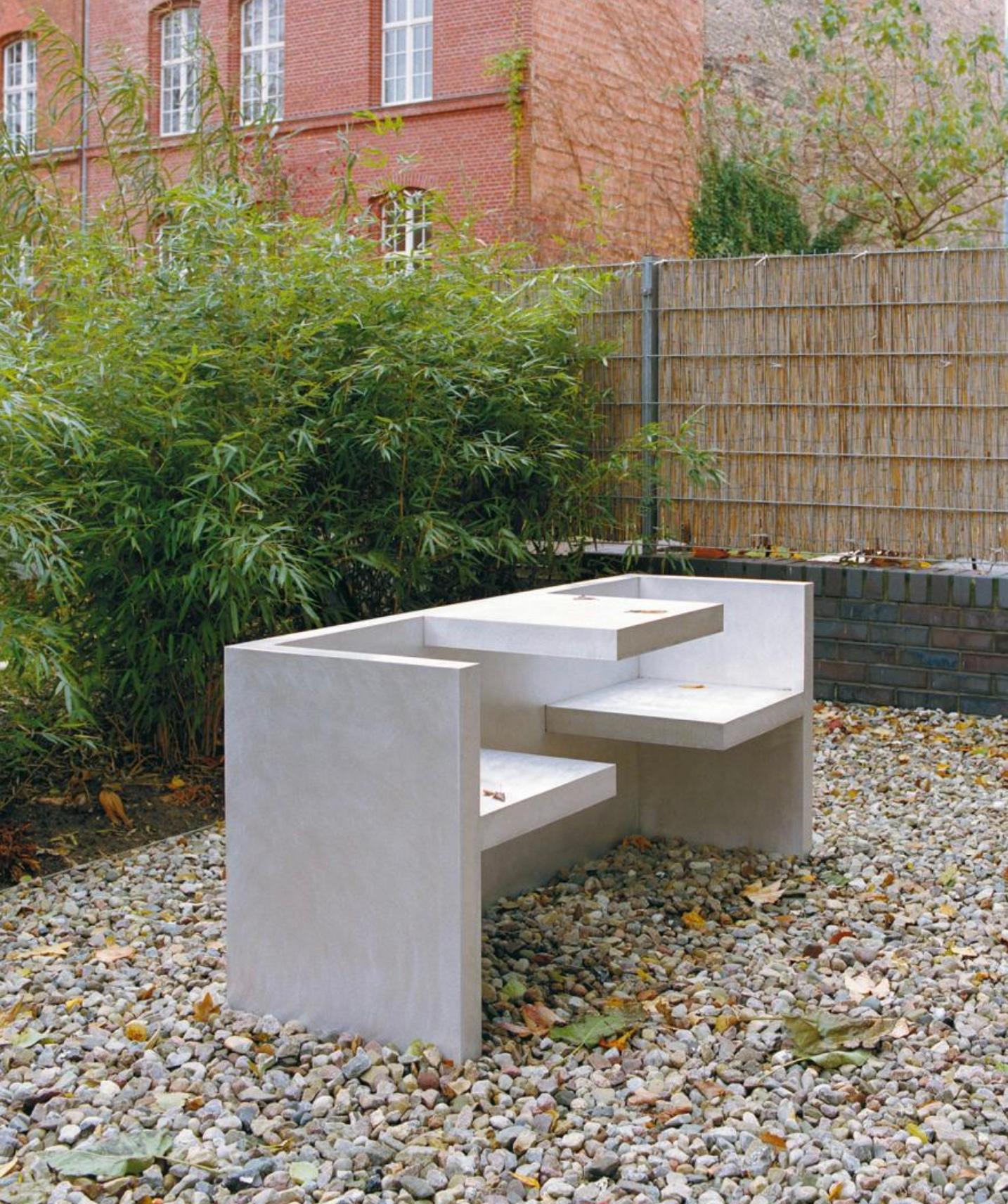 Hans de Pelsmacker 'TAFEL' Table and Bench in Brushed Aluminium for e15 For Sale 5