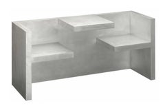 Table et banc 'TAFEL' de Hans de Pelsmacker en aluminium brossé pour e15