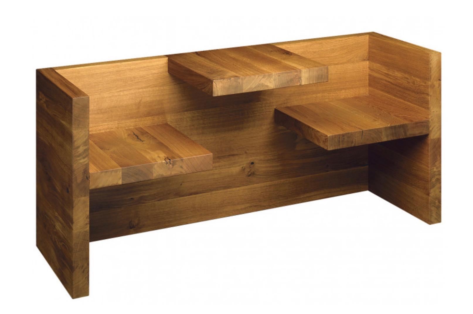 Hand-Crafted Hans de Pelsmacker 'TAFEL' Table and Bench in Brushed Aluminium for e15 For Sale