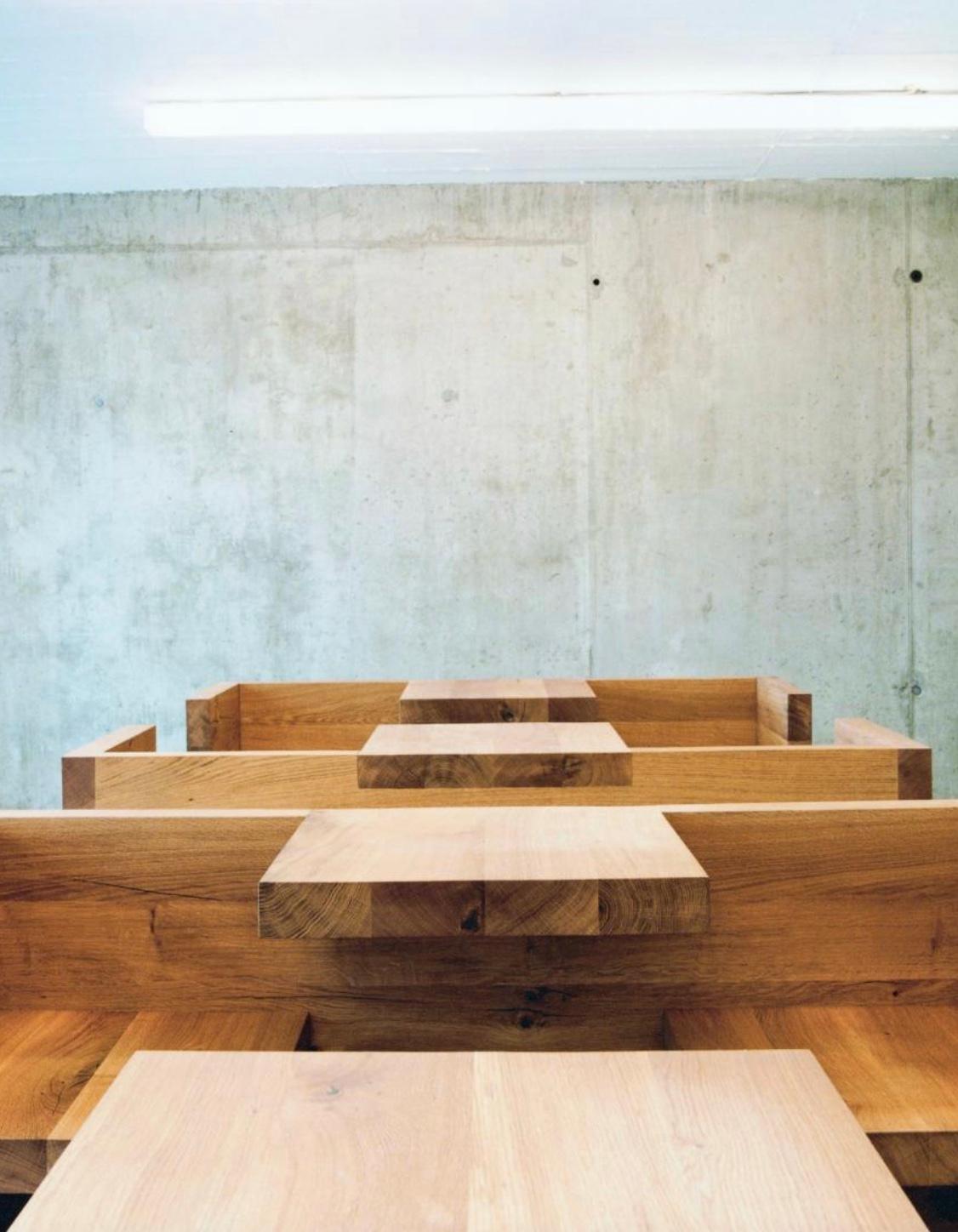 Hans de Pelsmacker 'TAFEL' Table and Bench in Brushed Aluminium for e15 For Sale 2