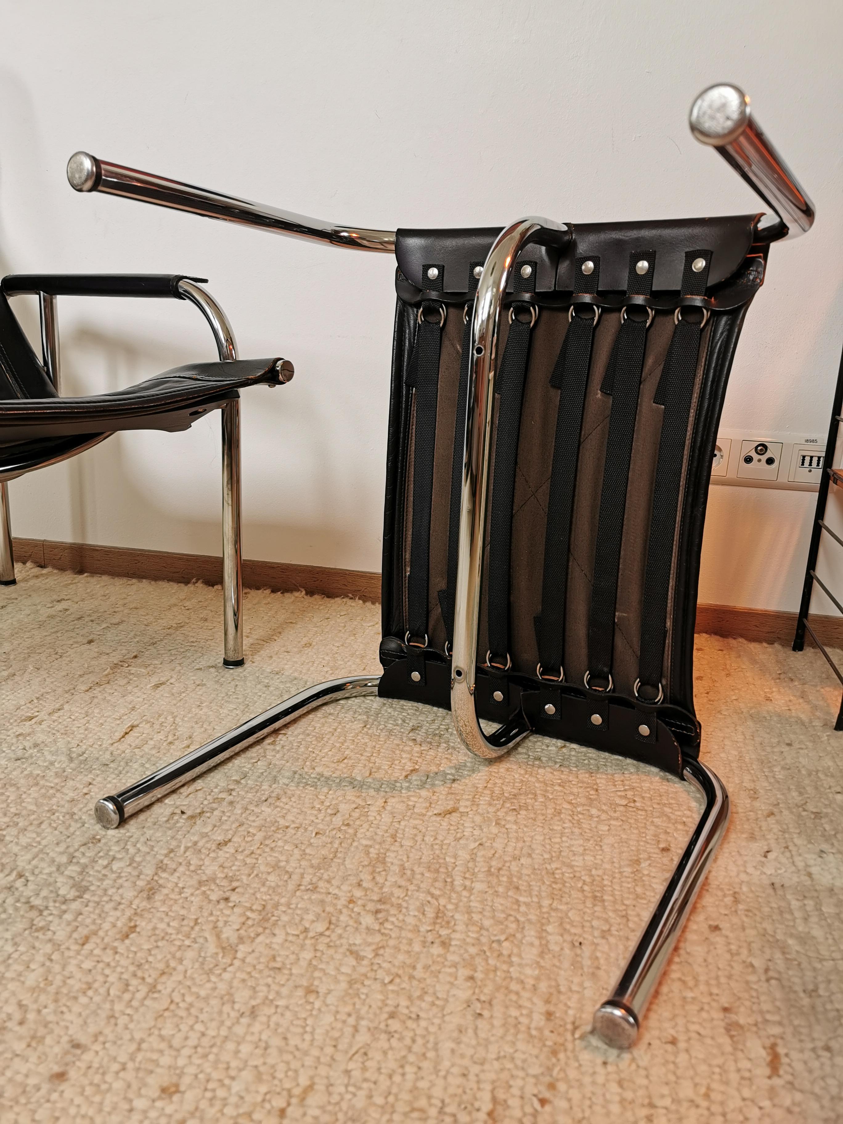 Hans Eichenberger Chair Strässle switzerland design loungechair Ottoman For Sale 4