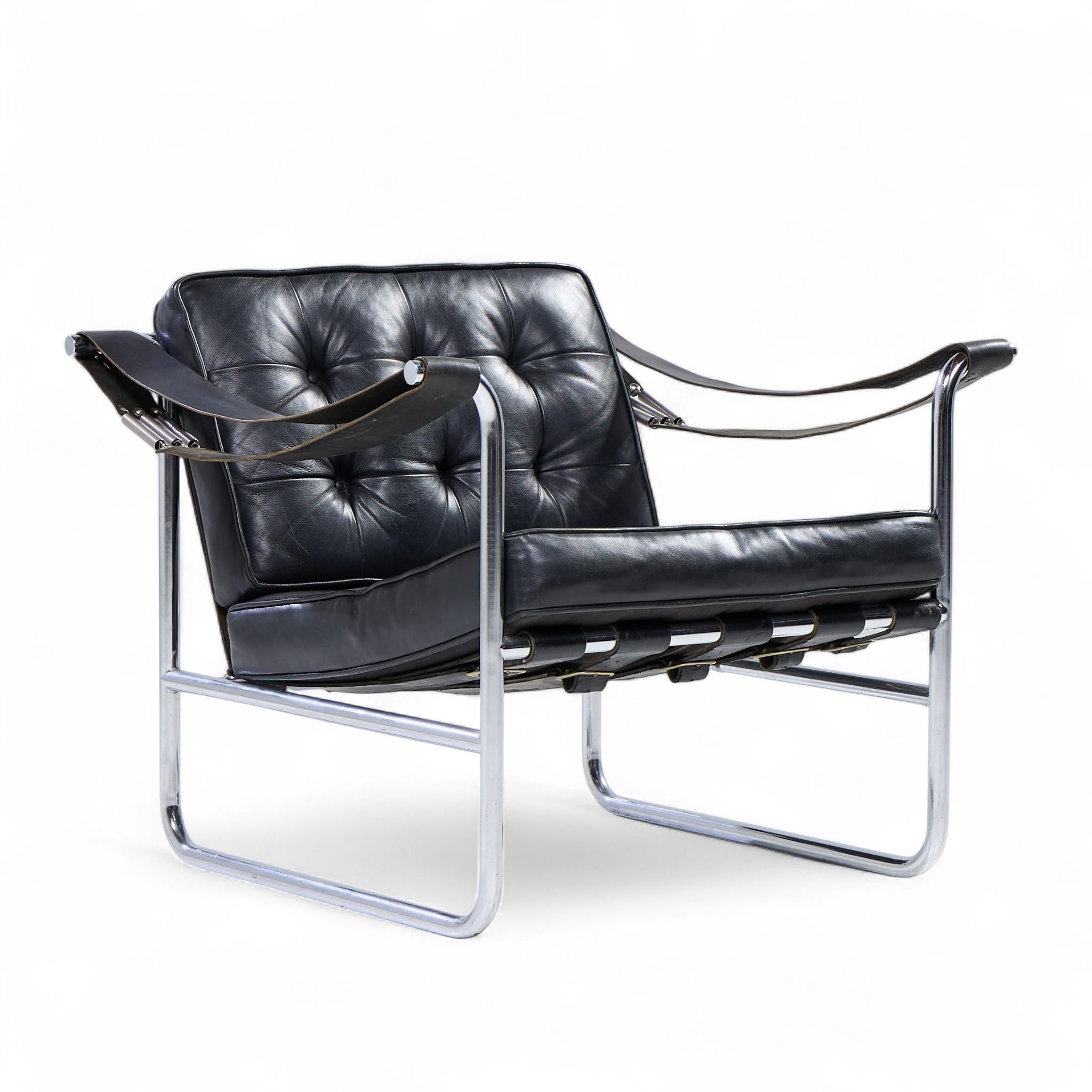 Suisse Hans Eichenberger for De Sede Model HE 113 Mid Century Lounge Chairs - Pair en vente