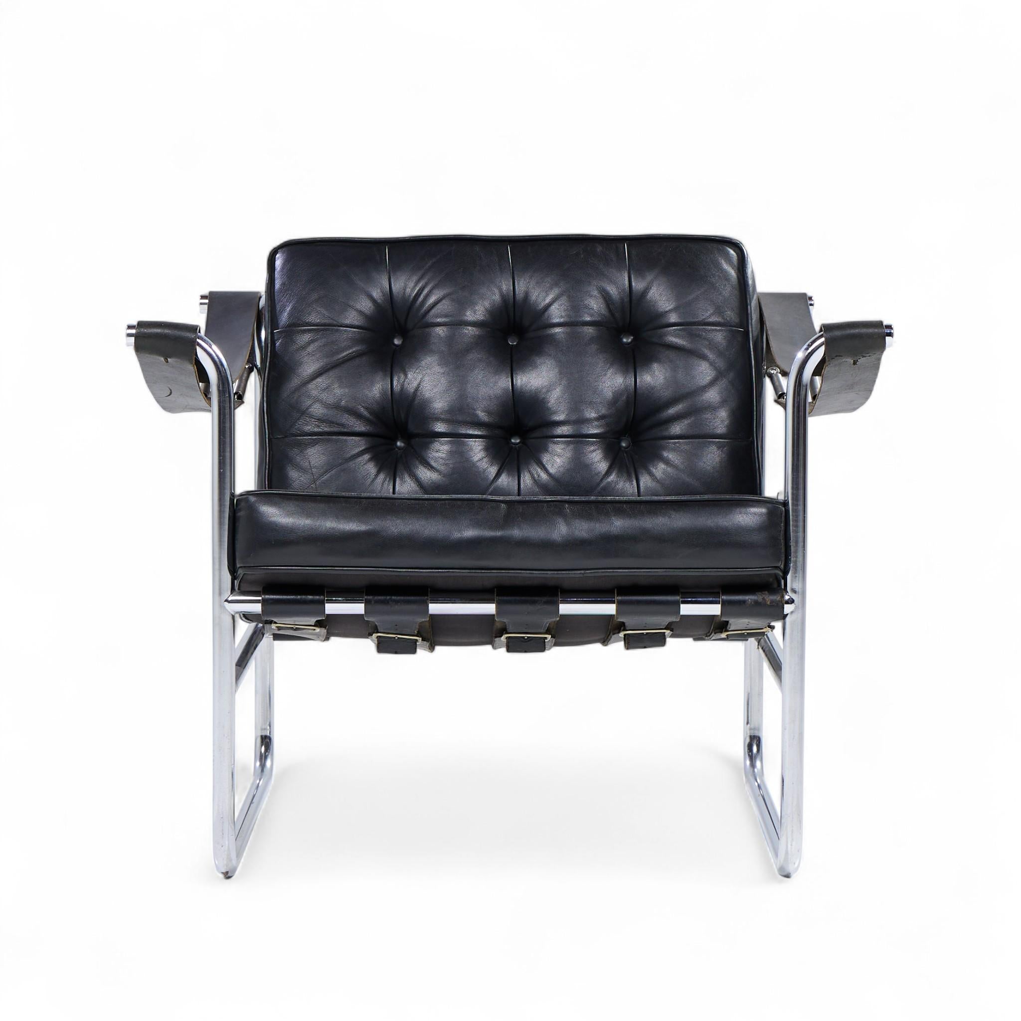Hans Eichenberger for De Sede Model HE 113 Mid Century Lounge Chairs - Pair Bon état - En vente à Franklin Park, IL