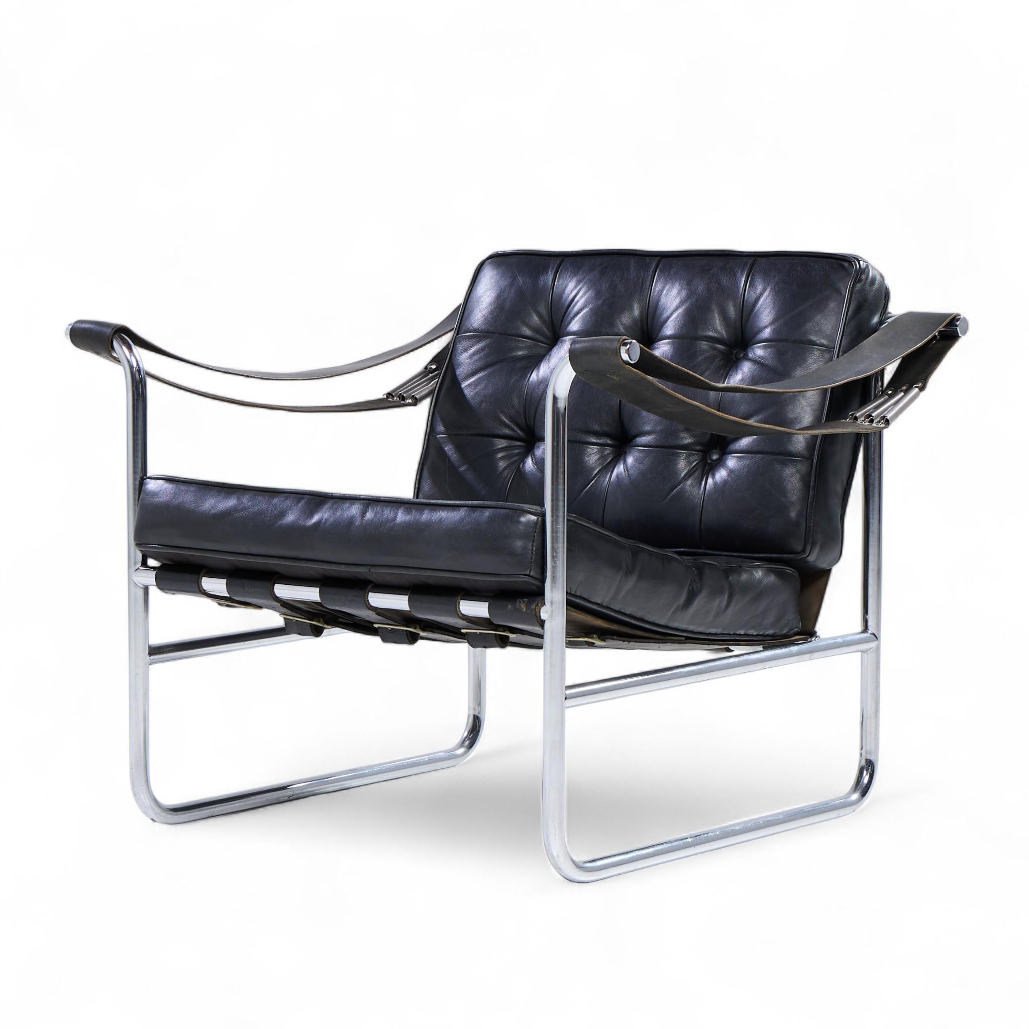 20ième siècle Hans Eichenberger for De Sede Model HE 113 Mid Century Lounge Chairs - Pair en vente