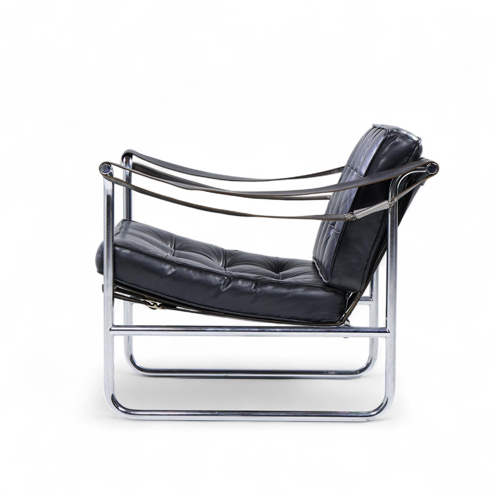 Cuir Hans Eichenberger for De Sede Model HE 113 Mid Century Lounge Chairs - Pair en vente