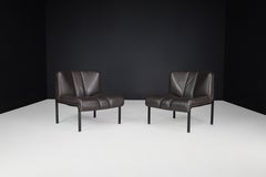 Hans Eichenberger for Girsberger ‘Eurochairs’ in Leather, Switserland, 1970s