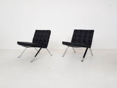 Hans Eichenberger for Girsberger Leather Lounge or Easy Chairs, Switzerland 1966