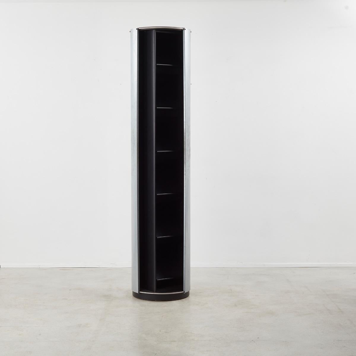 Modern Hans Eichenberger Galvanised Steel Amor Pillar Box Cupboard for Wogg Switzerland For Sale