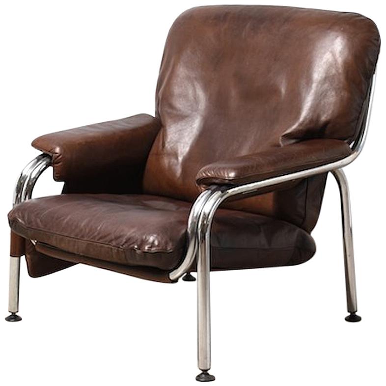 Hans Eichenberger Kangaroo Armchair, 1970s for DeSede Collection 'Swiss Design' For Sale