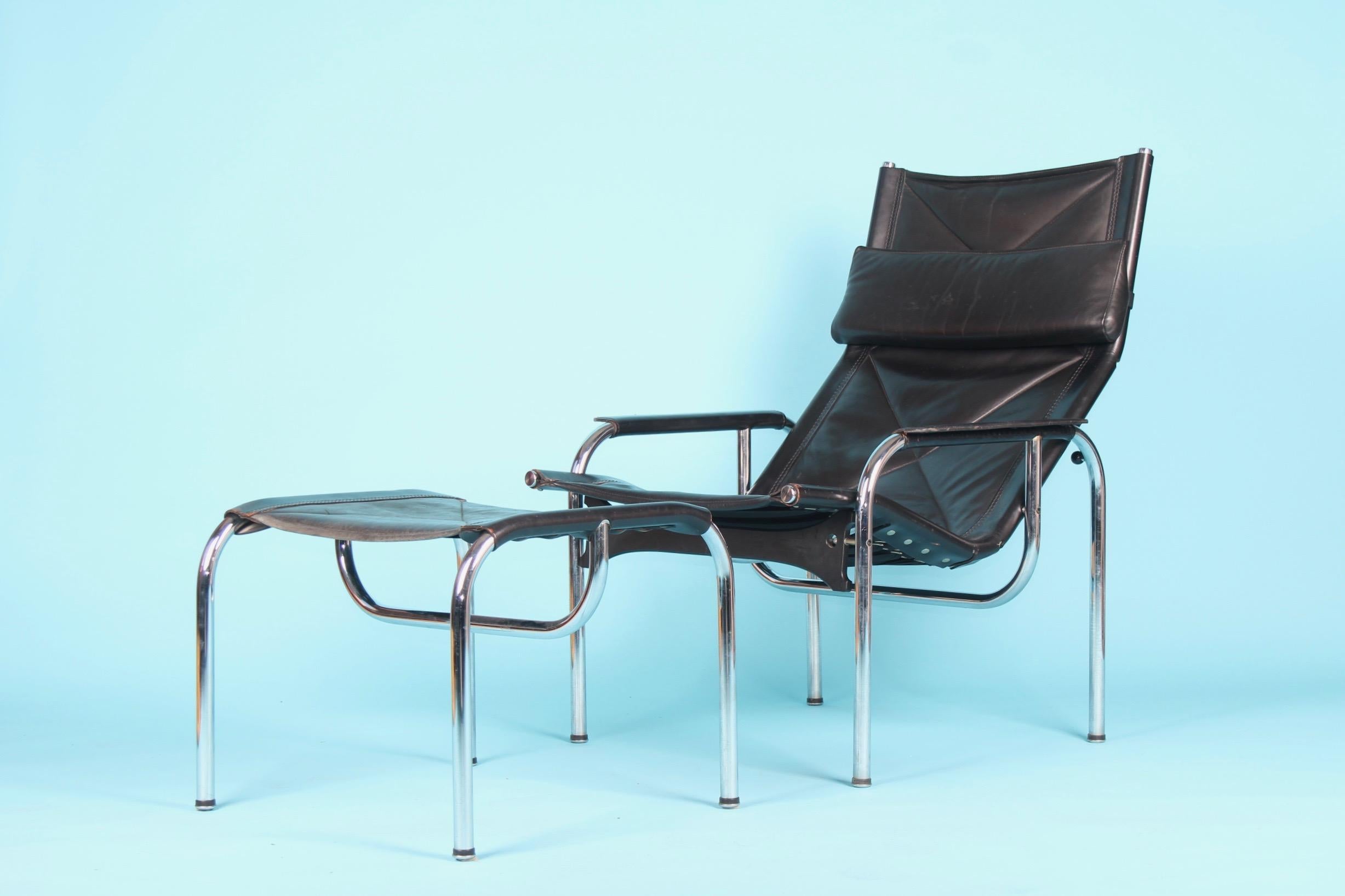 Hans Eichenberger Lounge Chair and Ottoman, Switzerland, 1960s In Good Condition In grand Lancy, CH