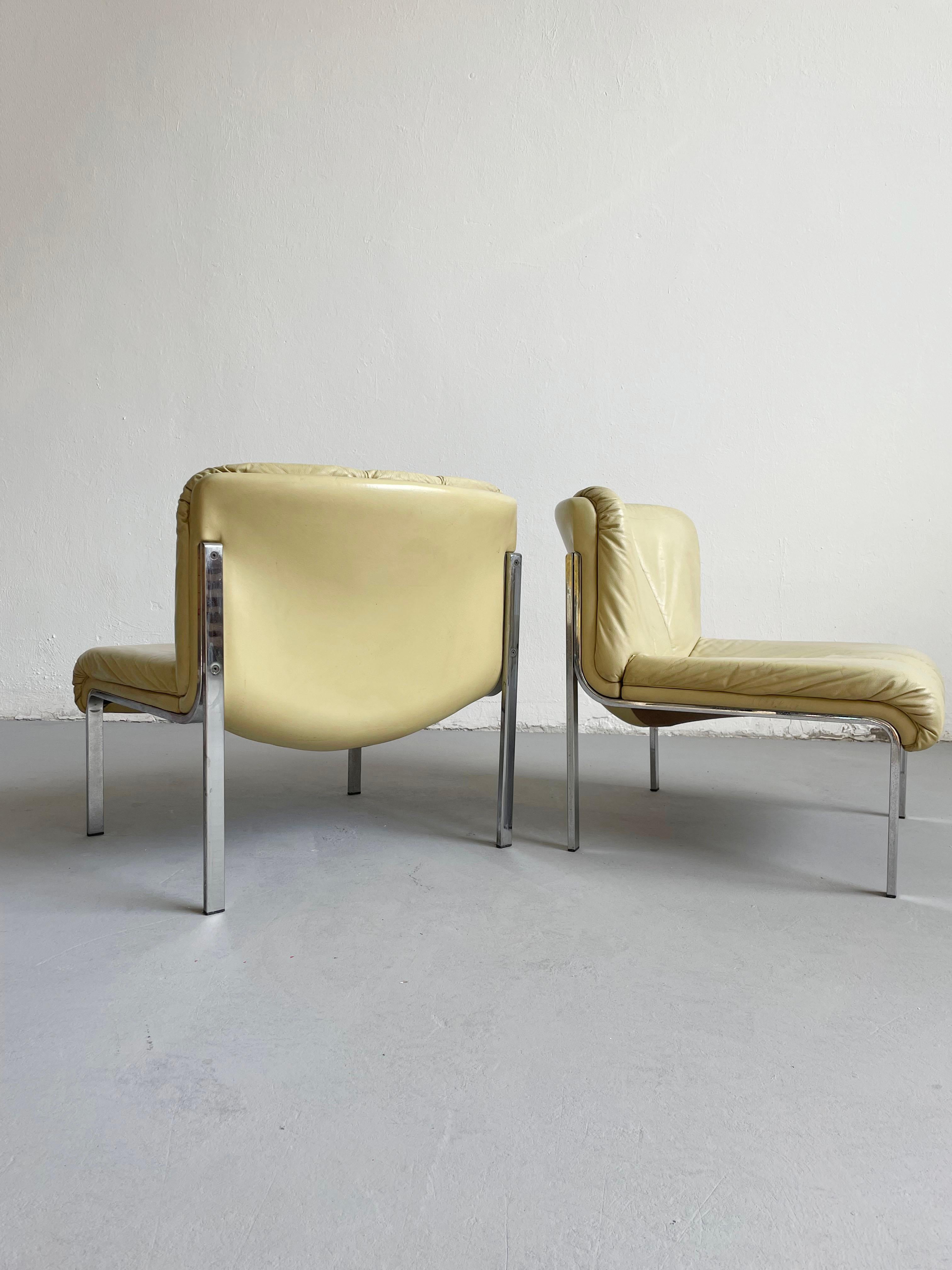Hans Eichenberger Lounge Chair Model 1200 for Girsberger Eurochair, Set of 2 2