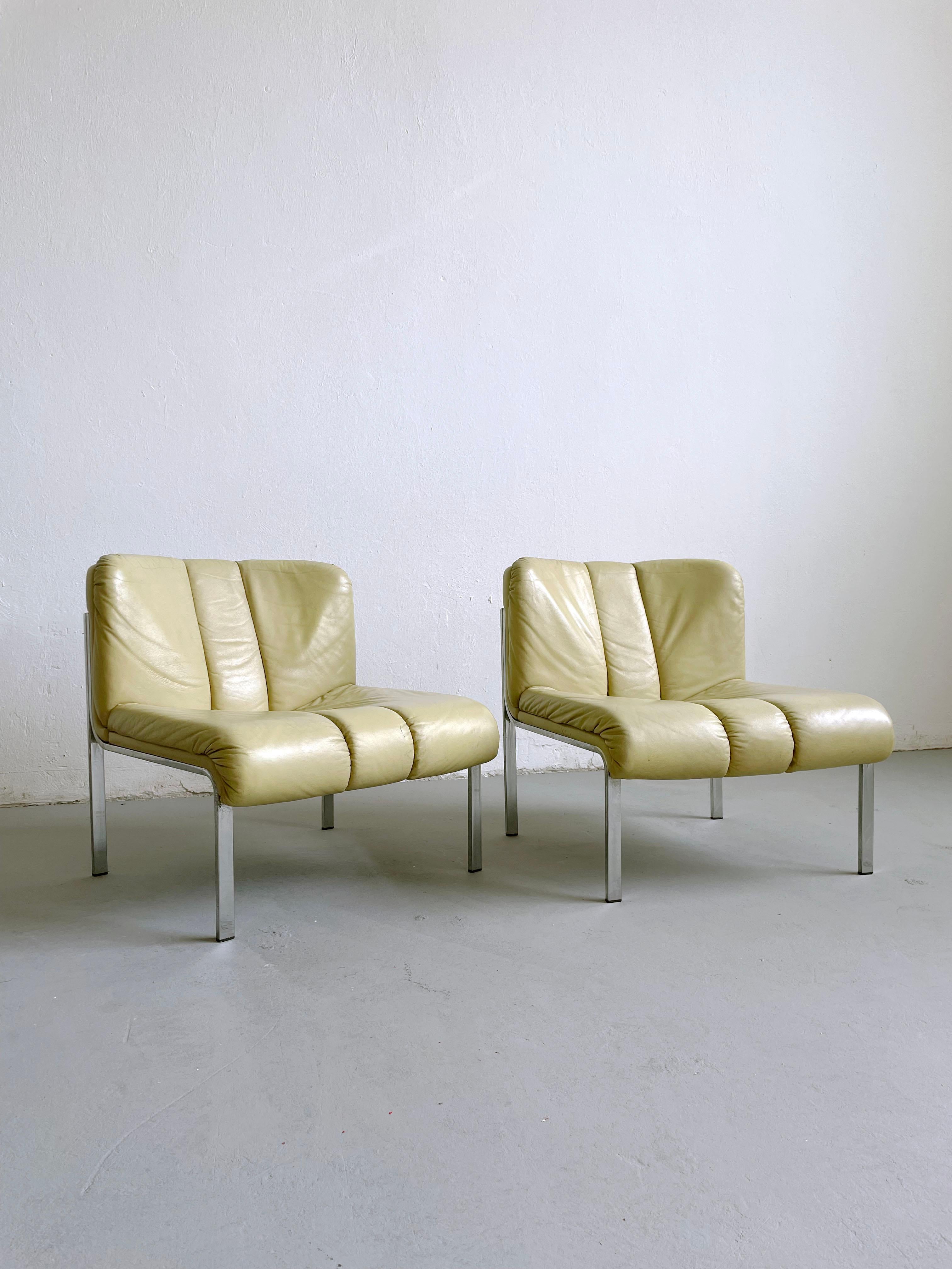 Hans Eichenberger Lounge Chair Model 1200 for Girsberger Eurochair, Set of 2 3