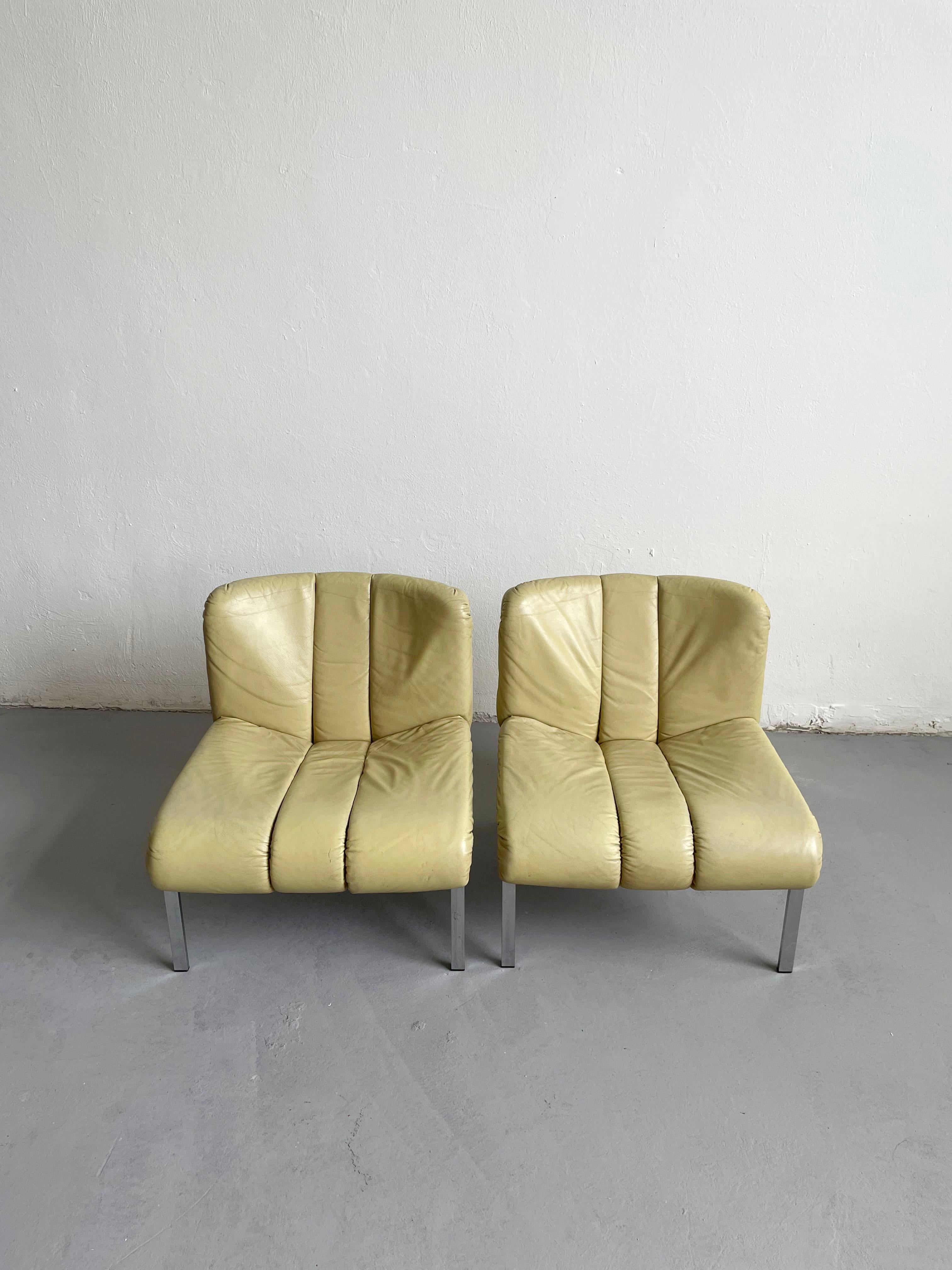 Mid-Century Modern Hans Eichenberger Lounge Chair Model 1200 for Girsberger Eurochair, Set of 2