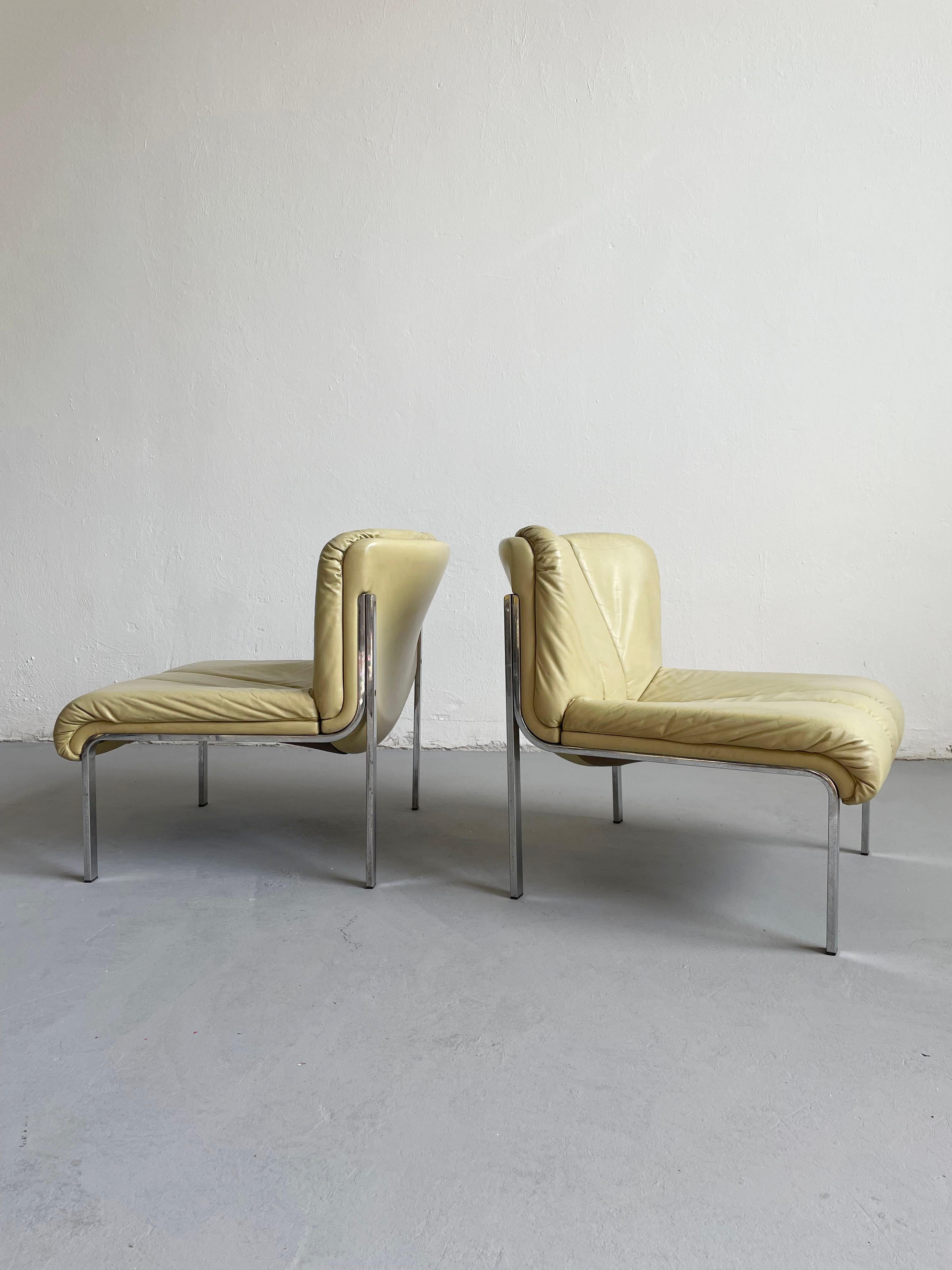 Hans Eichenberger Lounge Chair Model 1200 for Girsberger Eurochair, Set of 2 1