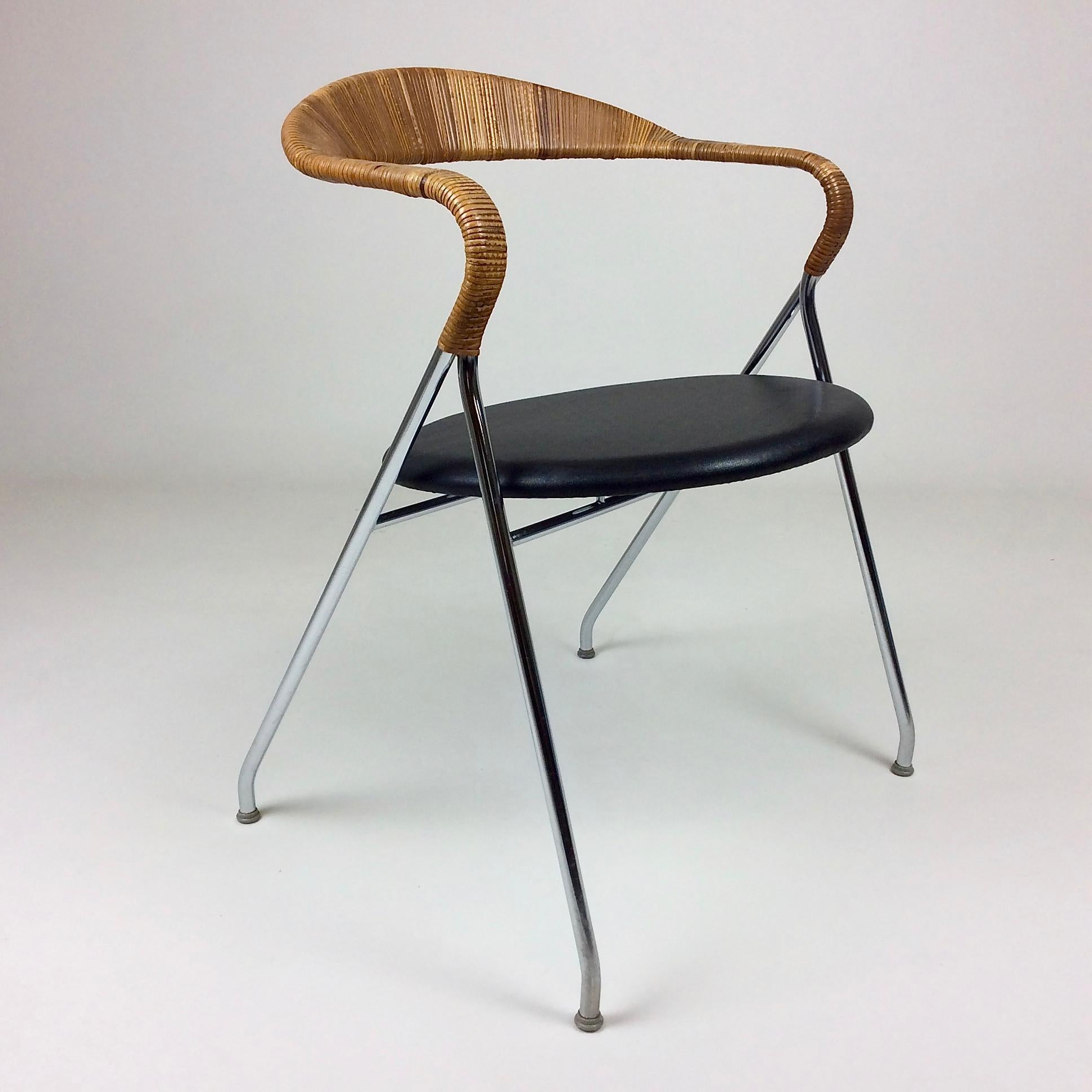 Hans Eichenberger Saffa HE-103 Chair for Dietiker, 1955, Switzerland In Good Condition In Brussels, BE