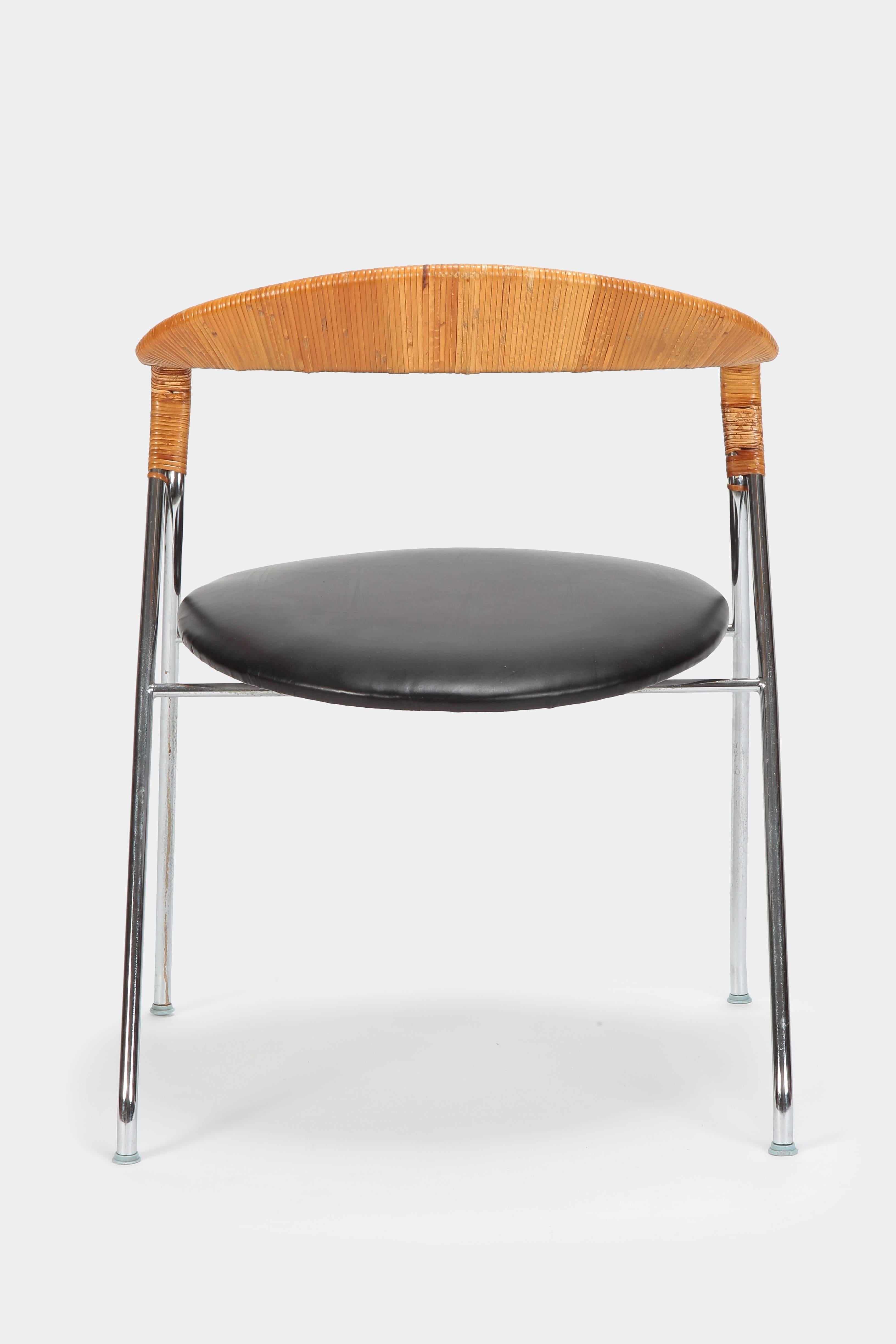 Mid-Century Modern Hans Eichenberger “Saffa” HE103 Chair Dietiker, 1950s For Sale