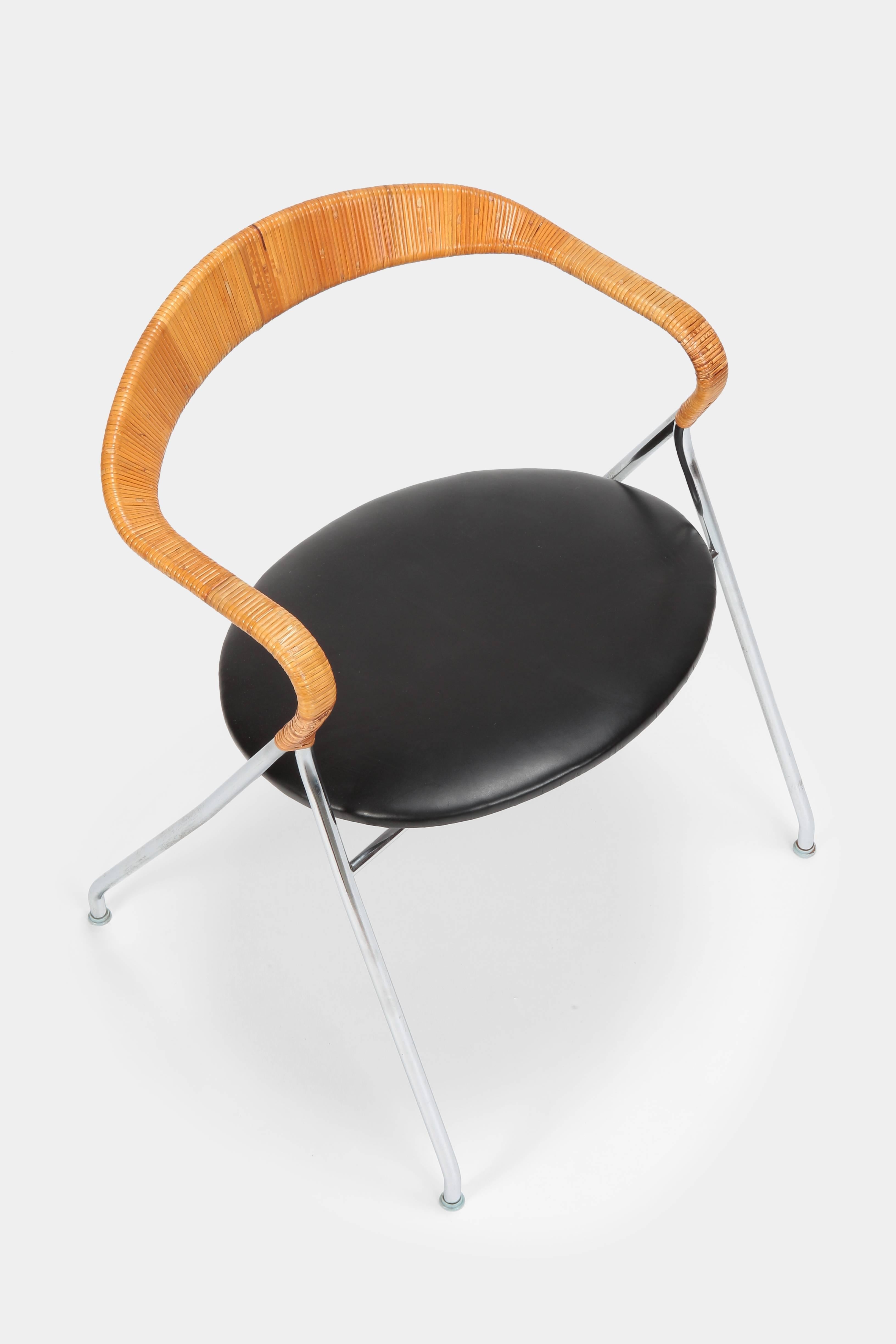 Hans Eichenberger “Saffa” HE103 Chair Dietiker, 1950s For Sale 1