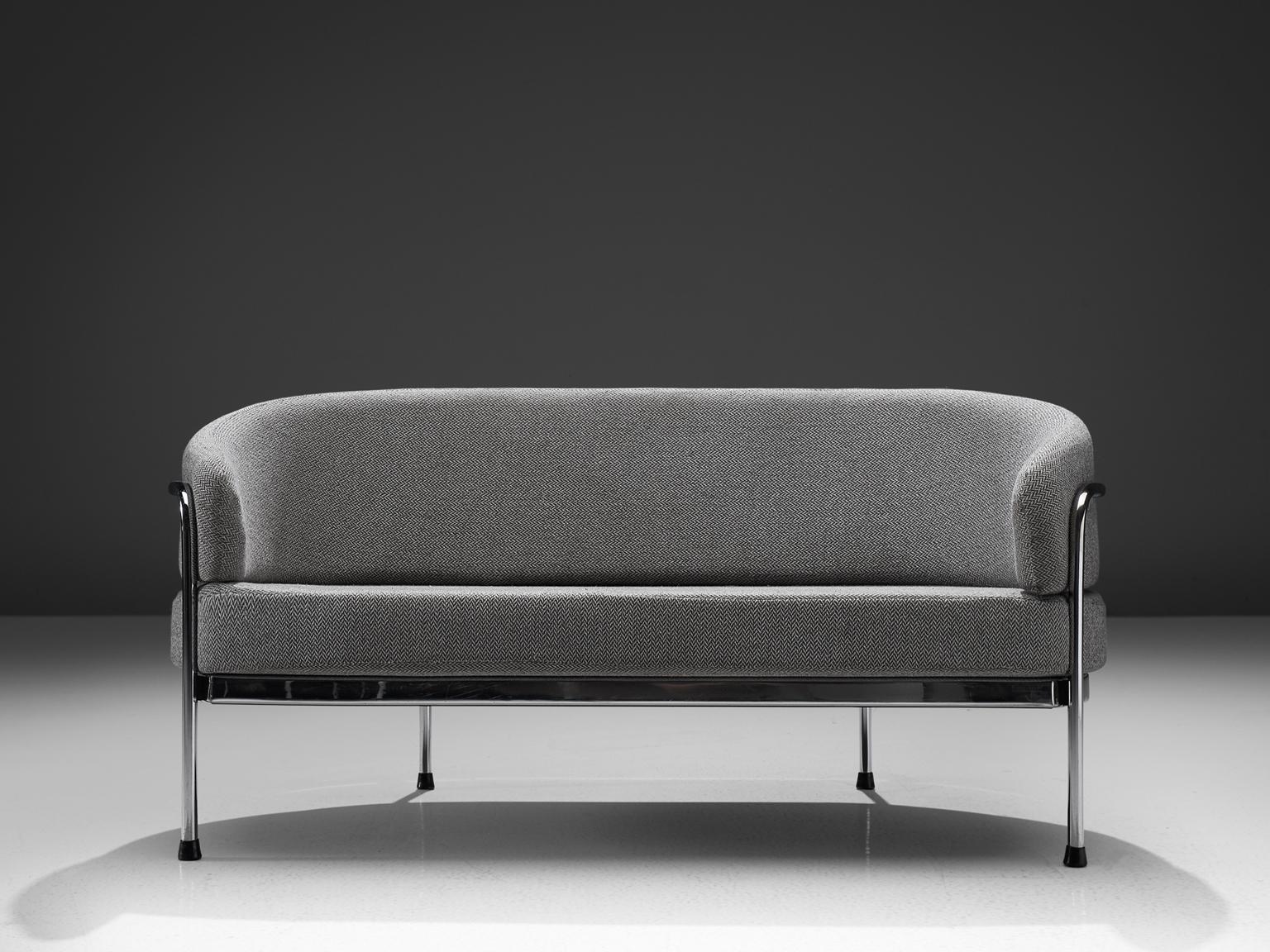 Mid-Century Modern Hans Ell for 't Spectrum Grey Sofa