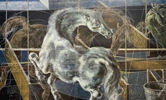 Horses (1970) by Hans ERNI - Print 37x61 cm
