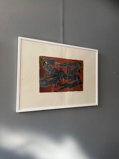 Nudes 2, Israel by Hans Erni - Lithograph 50x70 cm