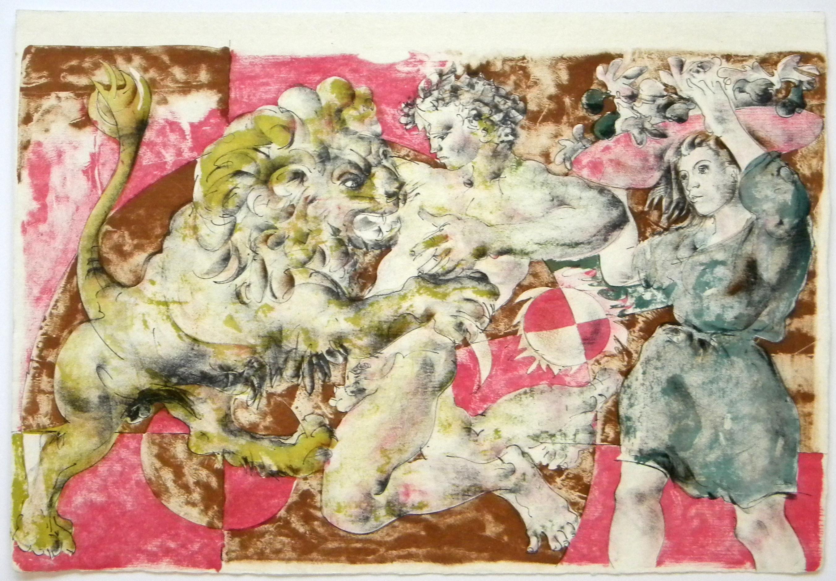 litografia originale - Print di Hans Erni
