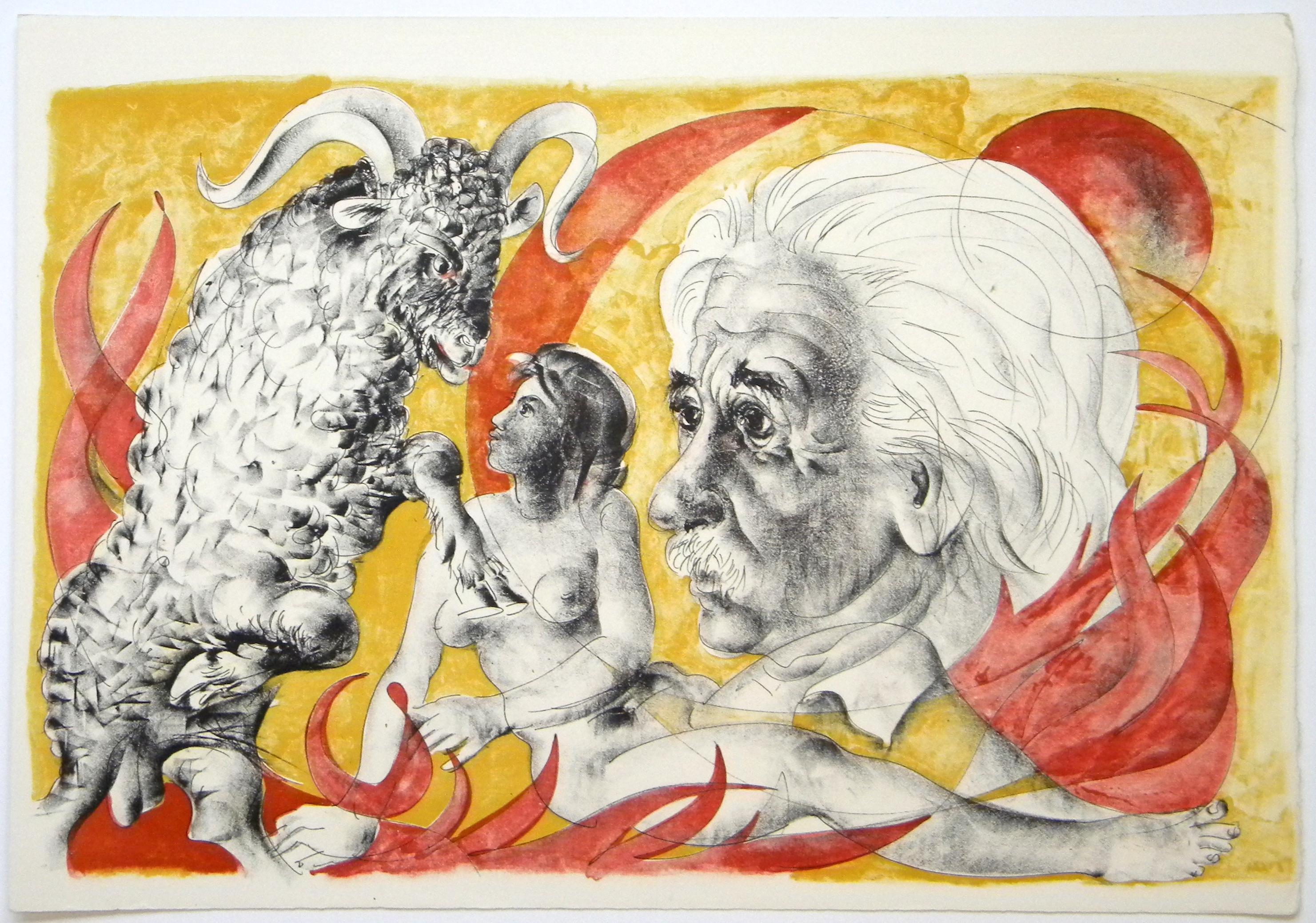 original lithograph – Print von Hans Erni