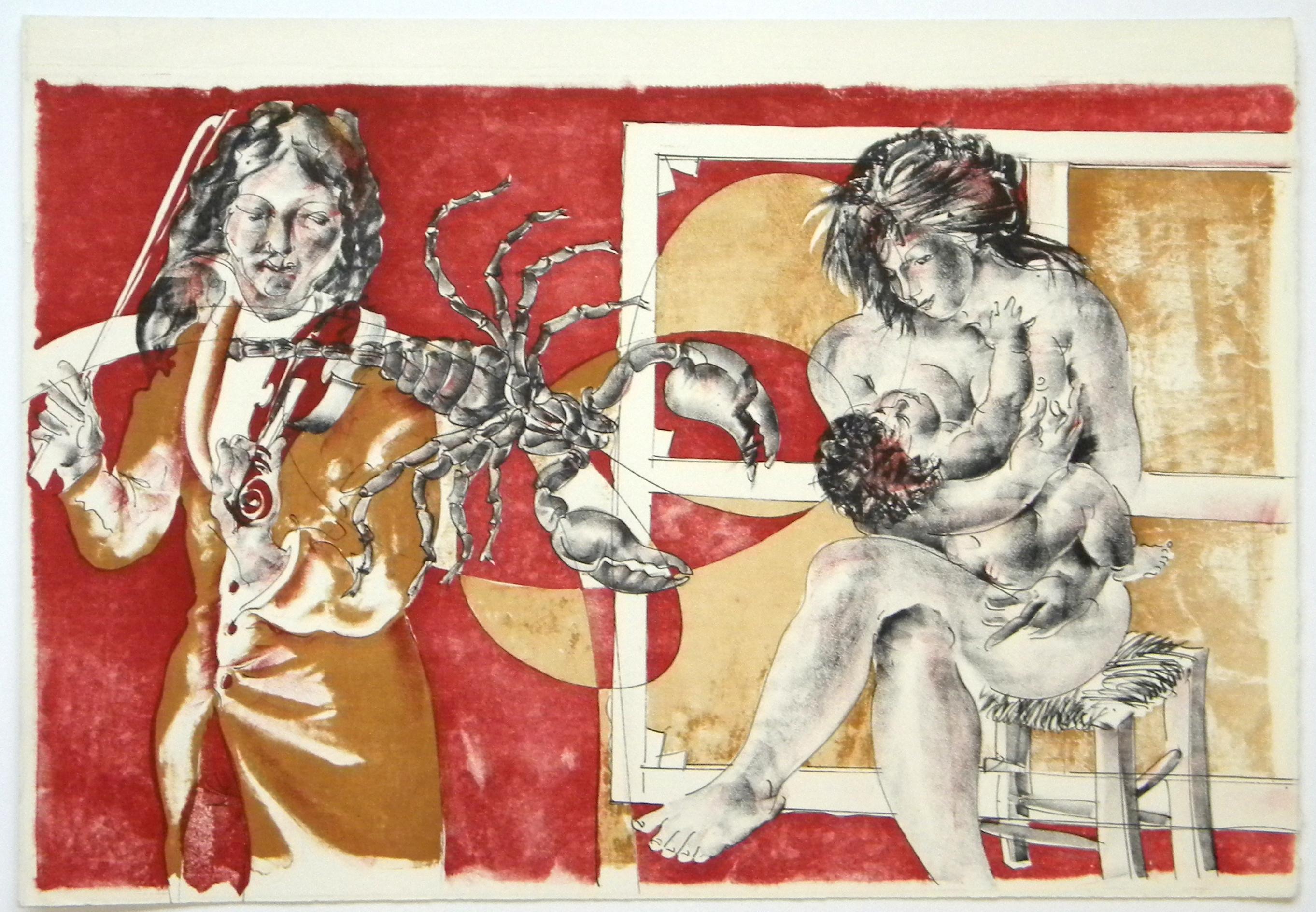 original lithograph – Print von Hans Erni