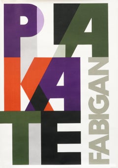 "Fabigan Plakate" Poster Exhibition original Vintage poster of Hans Fabigan 50s