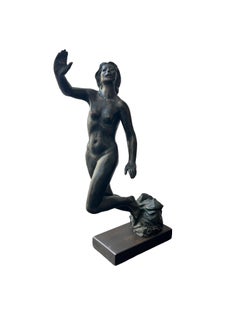 Hans Feibusch (1898-1998) Escultura compuesta en bronce titulada "Andrómeda