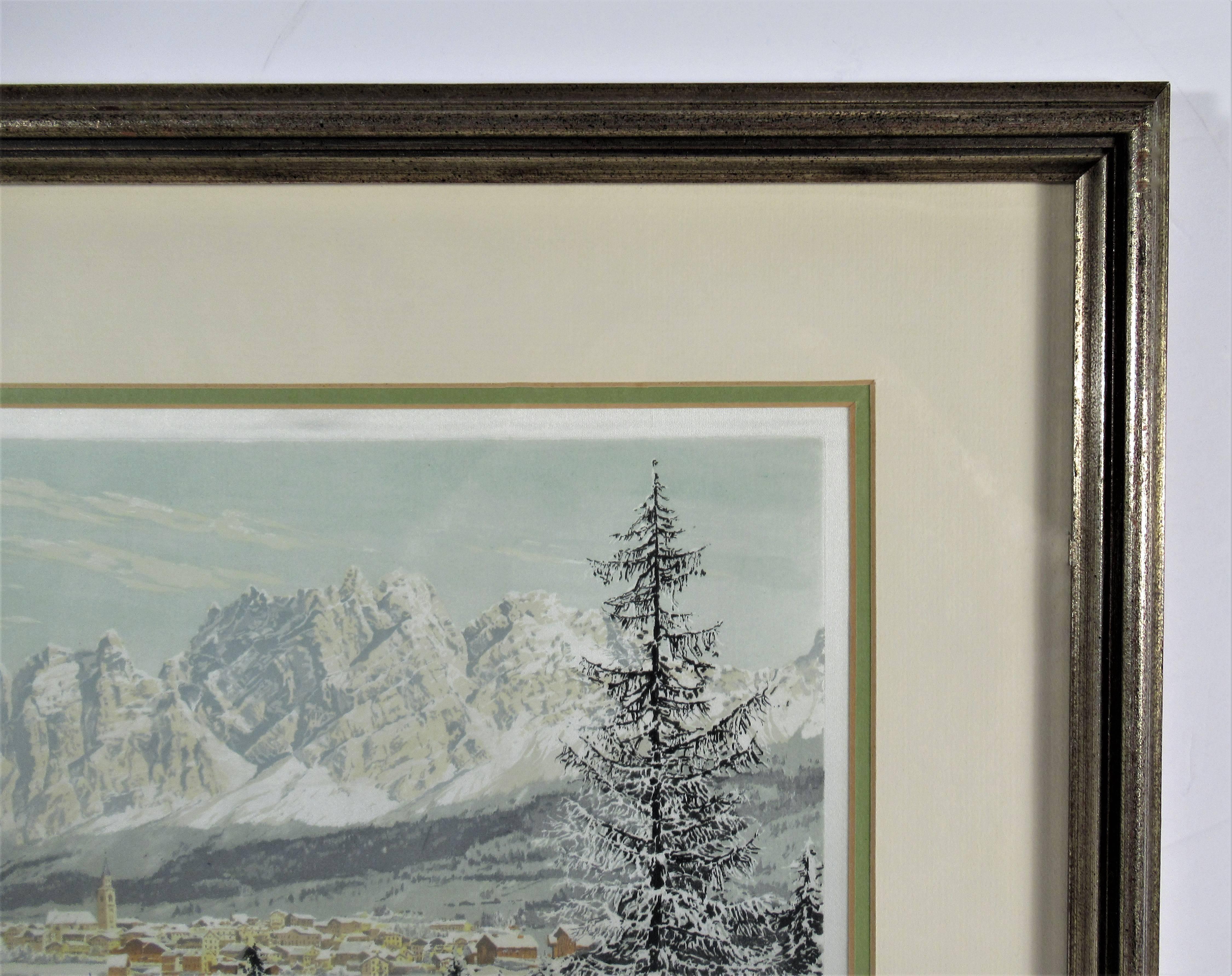 Peak of Wilder Kaiser, Kitzbuhelhom, Tyrol Alps - Realist Print by Hans Figura