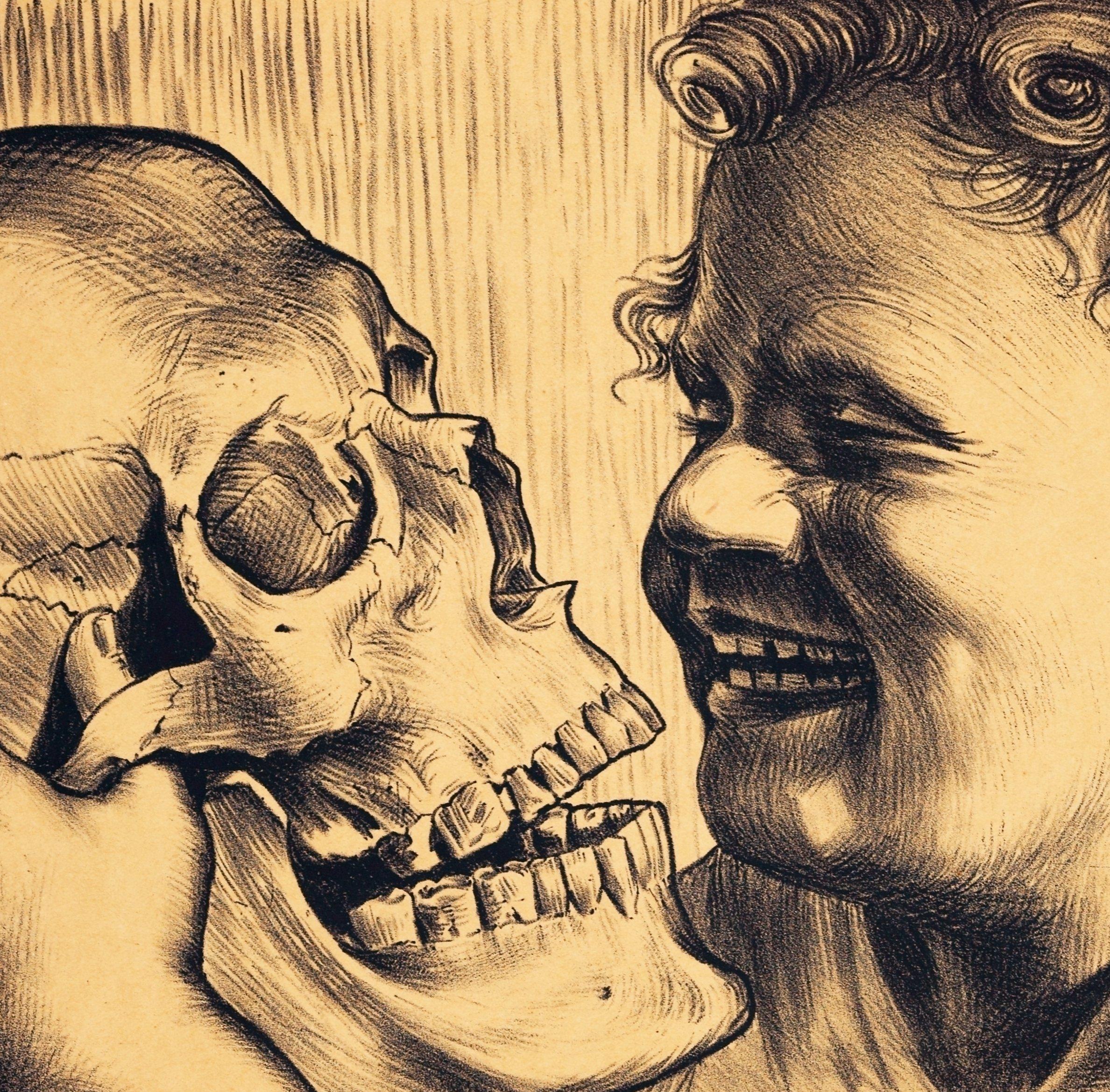 La morte e la vita / - Uniti nella risata - - Print di Hans Frank