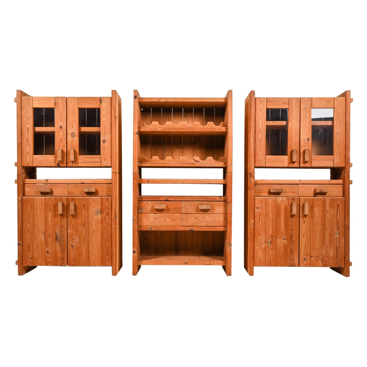 Hans Frydendal for IDE Møbler "Christian IV" Cabinet System in Pomeranian Pine