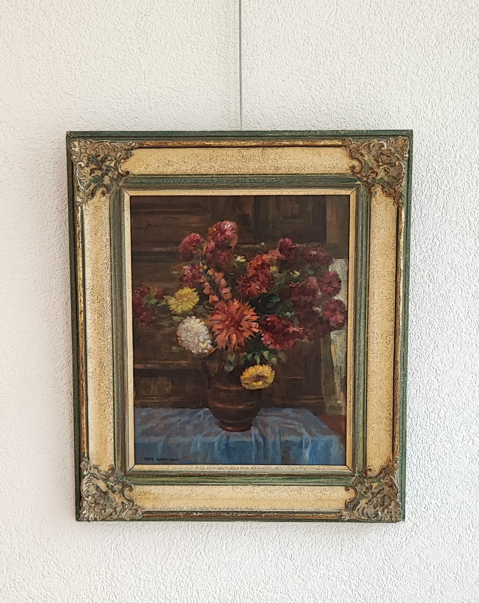 Bouquet of flowers - Painting by Hans Gartmeier