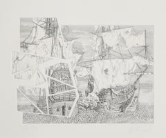 Le Batialle, acquatinta surrealista di Hans Georg RAUCH