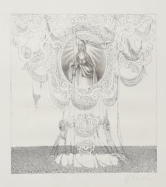 Santuario della Madonna, acquaforte surrealista di Hans Georg RAUCH