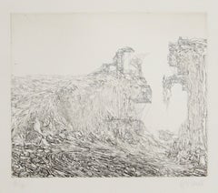 Senza titolo, acquaforte surrealista di Hans Georg RAUCH