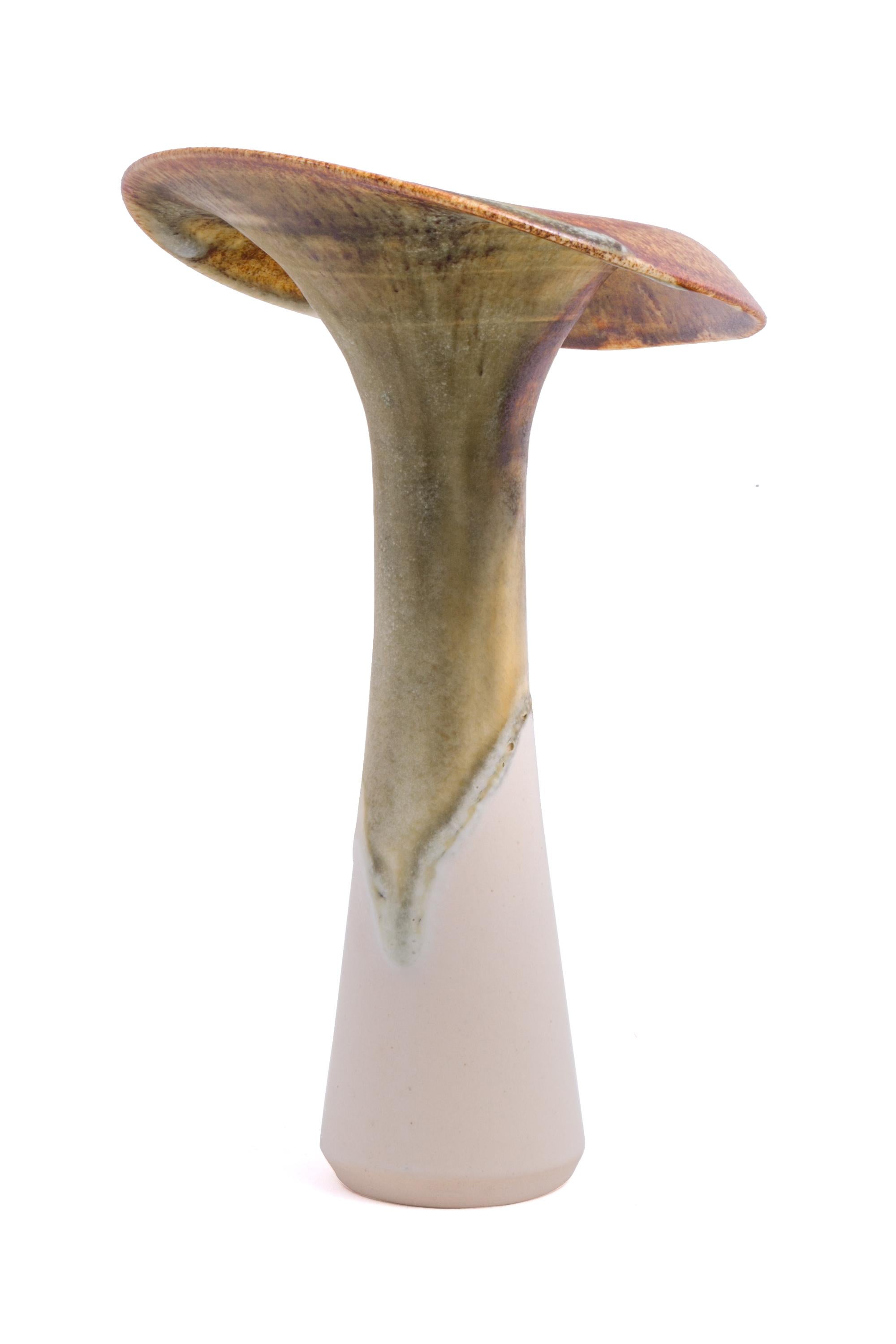 A wonderful piece of German studio pottery with a complex glaze of earth tones.